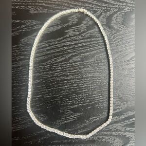 Luv Aj Silver Tennis Necklace